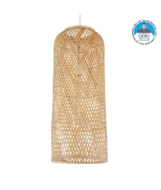 GLOBOSTAR® CALERO 01711 Boho Κρεμαστό Φωτιστικό Οροφής με Ντουί 1 x E27 AC 220-240V IP20 - Μπεζ - Μ30 x Π30 x Υ70cm